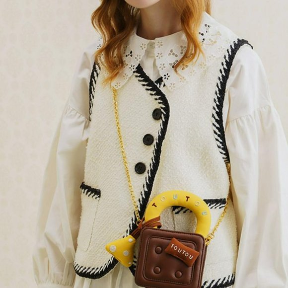 Super Cute!!! Chocolate Crossbody Bag!!!! - Picture 2 of 6